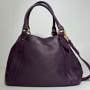 COLE HAAN  | Purple Leather Handbag.